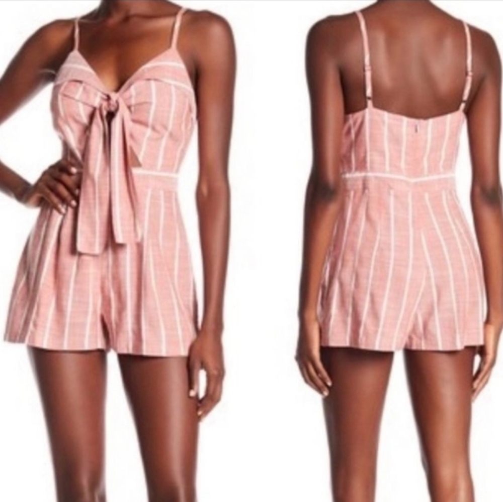 Ten Sixty Sherman Striped Cut Out Romper XL